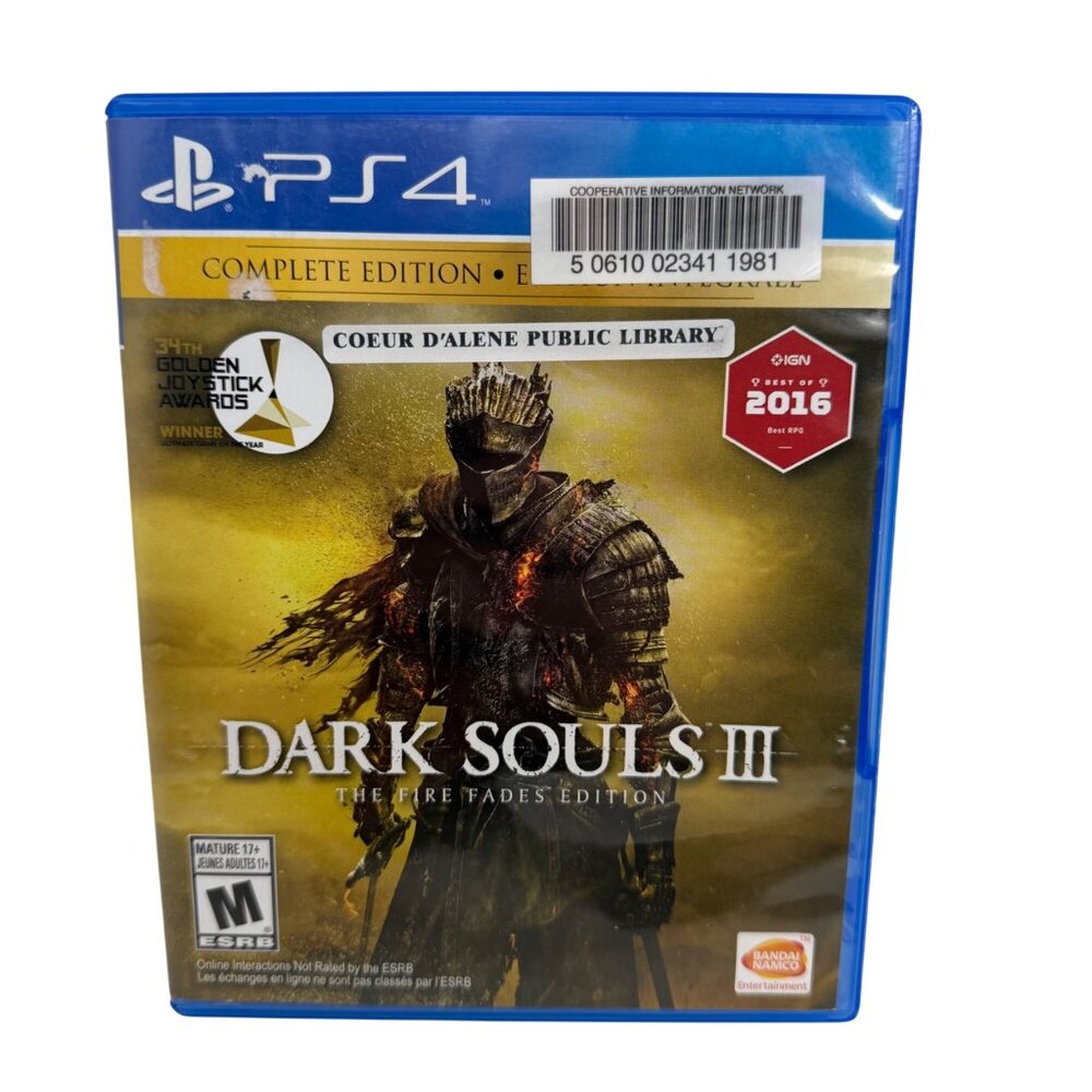 Playstation 4 PS4 - Dark Souls 3: Fire Fades Complete Edition - Tested/Works